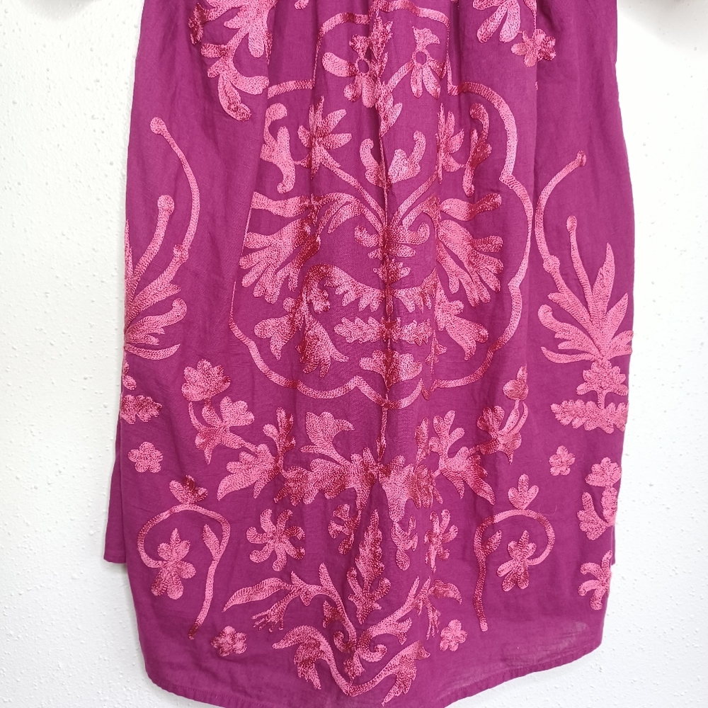 NWT Free People Fiona Embroidered Mini Dress - Picture 7 of 15